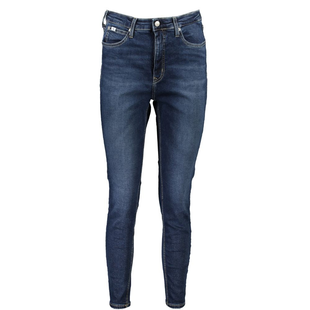 Calvin Klein - High-Rise Super Skinny Ankle Jean - Blue Calvin Klein