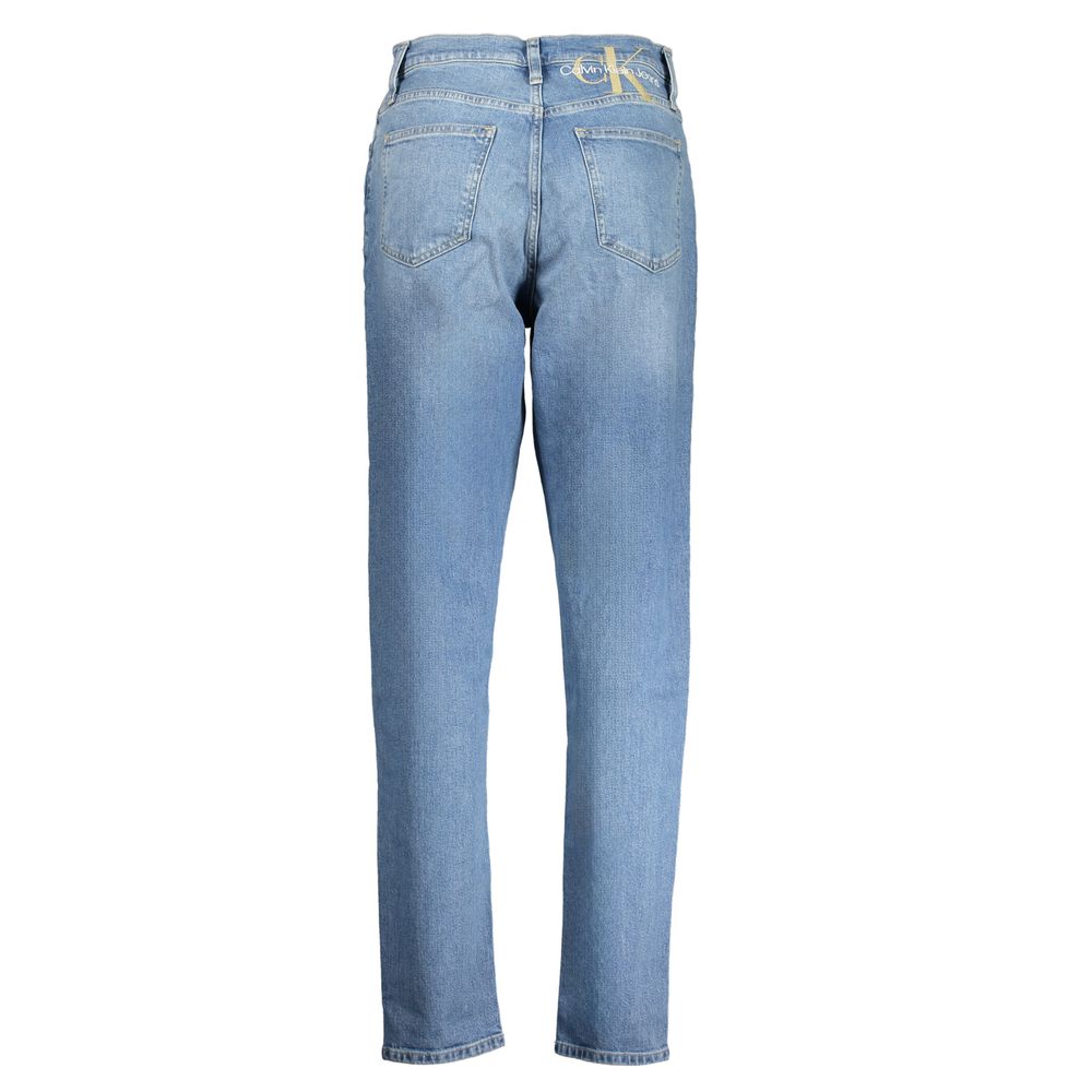 Calvin Klein - High-Rise Washed Mom Jeans - Light Blue Calvin Klein