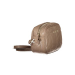 Valentino - Structured Quilted Polyethylene Shoulder Bag - Brown Mario Valentino