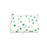 Desigual - Playful Woven Polka Dot Polyethylene Clutch Bag - White Green Desigual