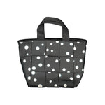 Desigual - Playful Woven Polka Dot Tote Bag with Chain Strap - Black Desigual