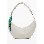 Desigual - Playful Braided Handle Relaxed Shoulder Bag - Beige Desigual