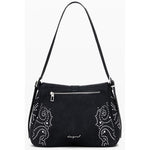Desigual - Edgy Studded Polyethylene Shoulder Bag - Black Desigual