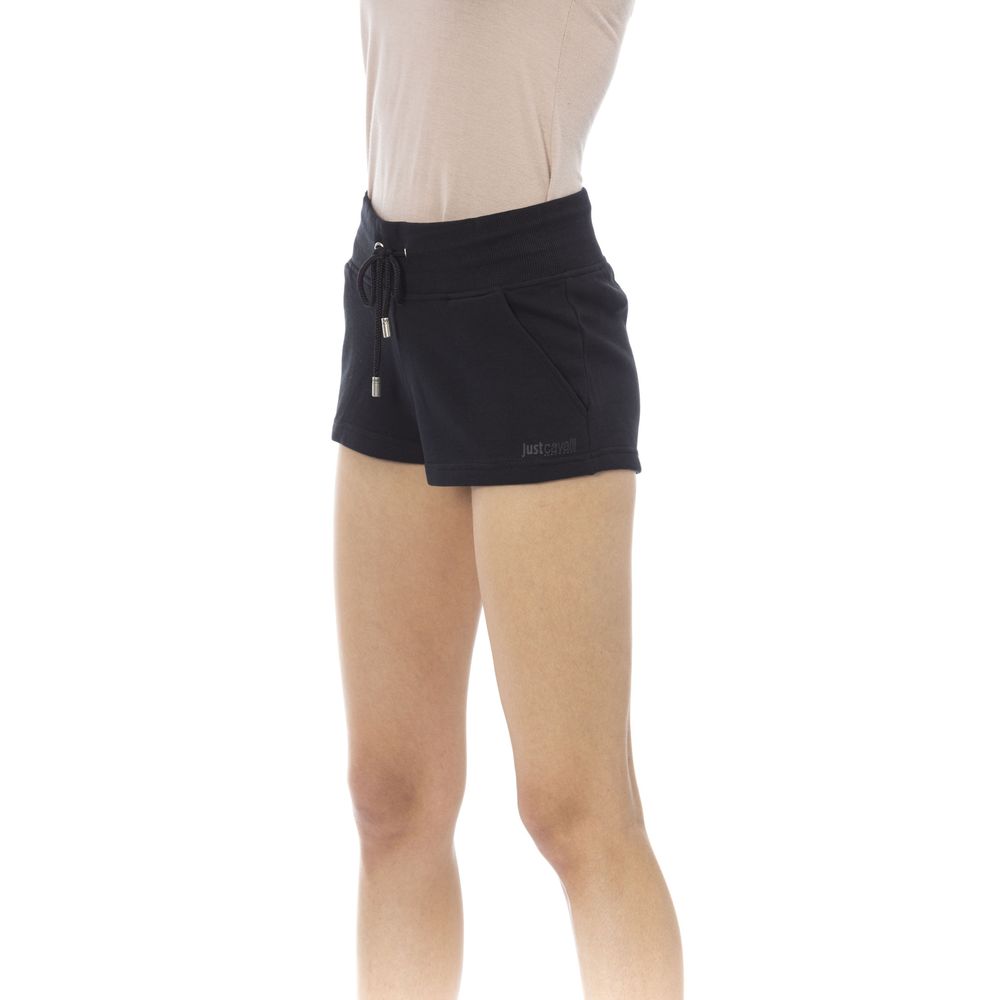Just Cavalli - Relaxed Cotton Drawstring Lounge Shorts - Black