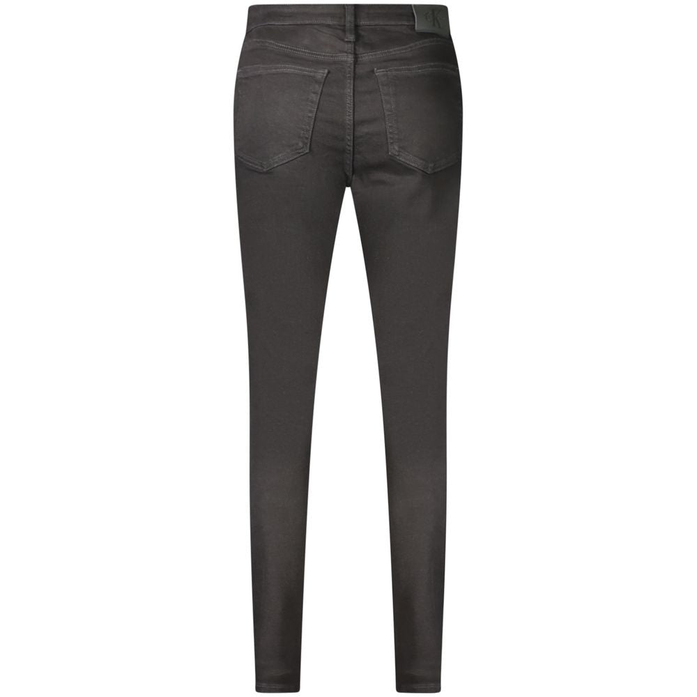Calvin Klein - Sleek Mid Rise Slim Skinny Jeans - Black Calvin Klein