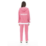 Baldinini Trend - Relaxed Cotton Fleece Zip-Up Tracksuit Set - Pink Baldinini Trend
