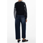 Desigual - Bold Abstract Sleeve Regular Knit Sweater - Black Desigual