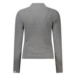 Pepe Jeans - Sophisticated High Neck Ribbed Knit Sweater - Grey Pepe Jeans
