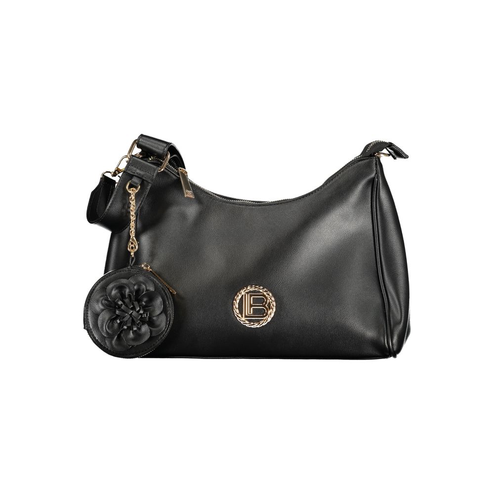Laura Biagiotti - Elegant PVC Shoulder Bag with Detachable Coin Purse - Black Laura Biagiotti