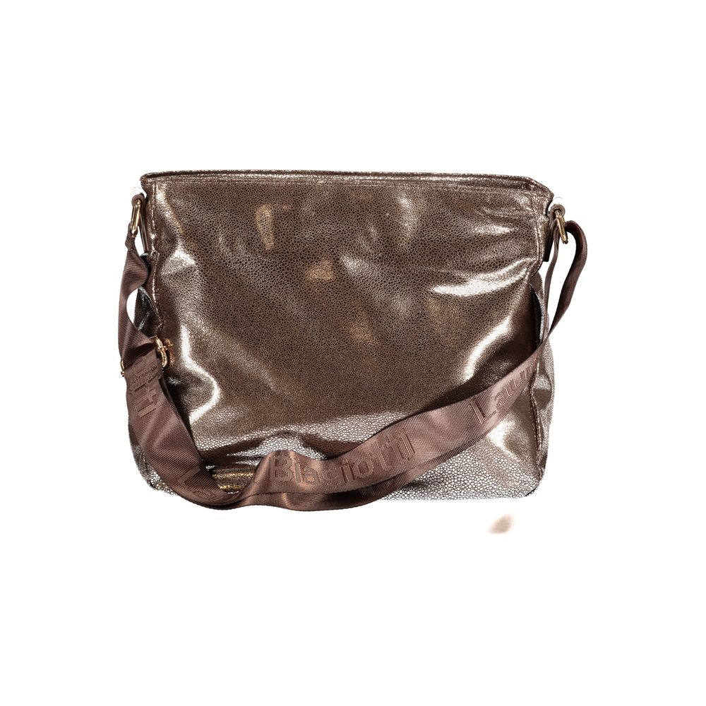 Laura Biagiotti - Polished Metallic Structured Shoulder Bag - Bronze Laura Biagiotti