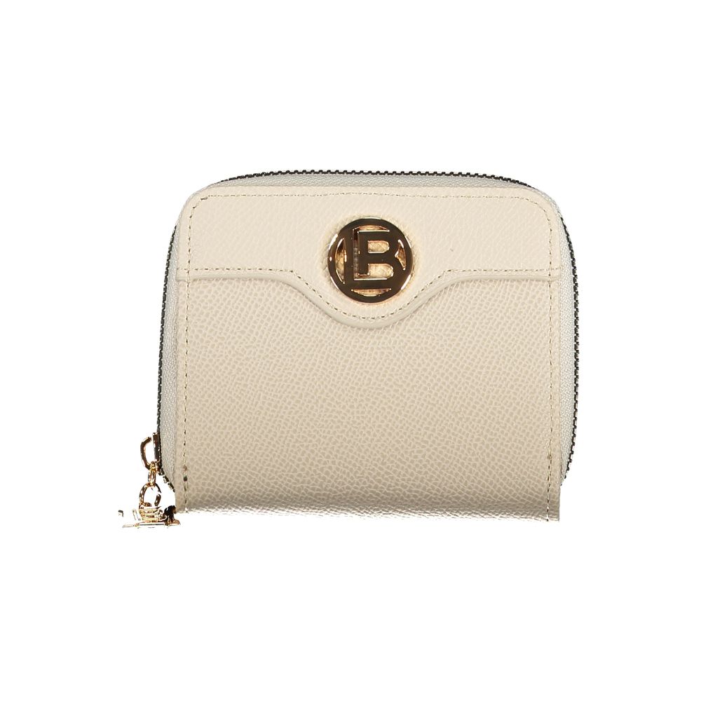 Laura Biagiotti - Chic Textured Zip-Around Wallet - Beige Laura Biagiotti