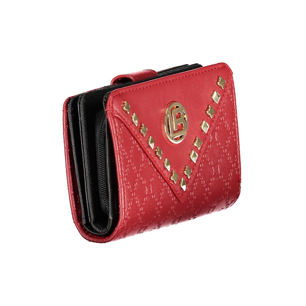 Laura Biagiotti - Bold Studded Polyethylene Wallet - Red Laura Biagiotti