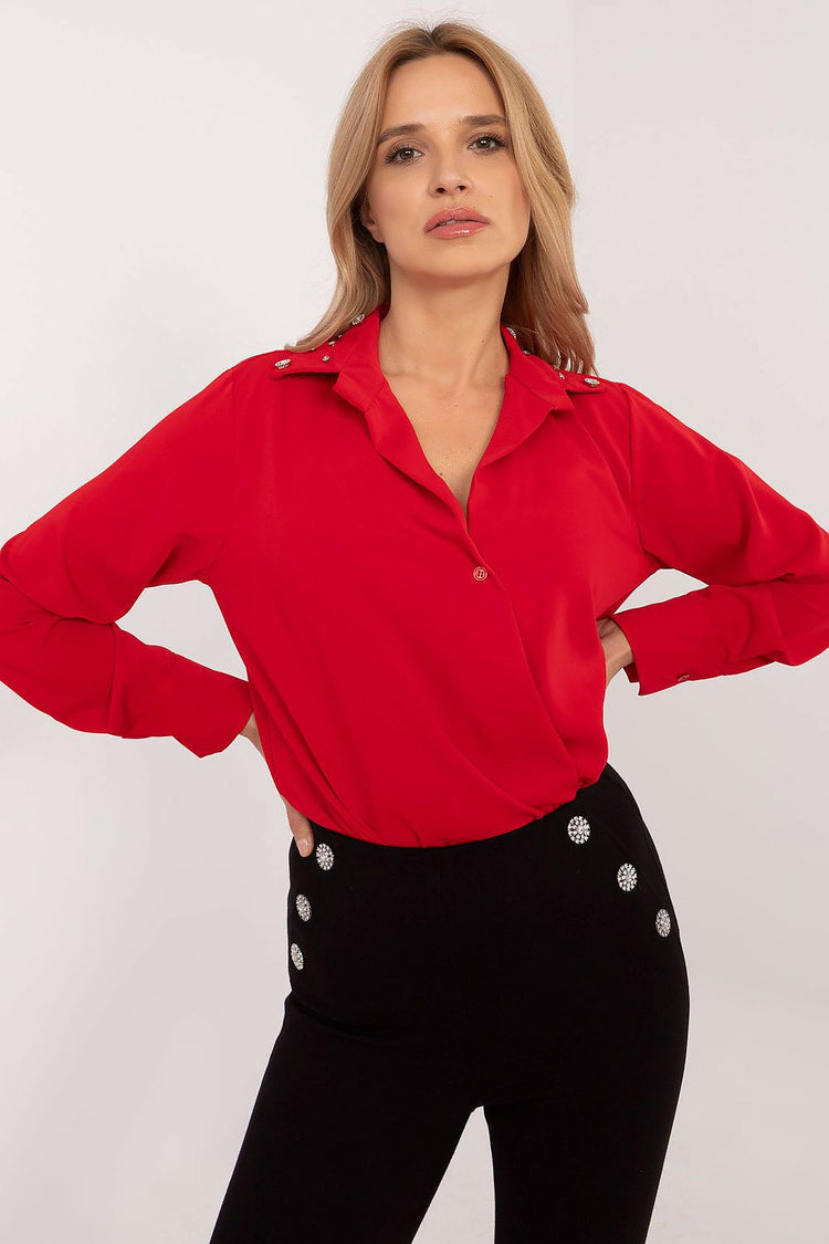  Långärmad skjortmodell 203400 Italy Moda 