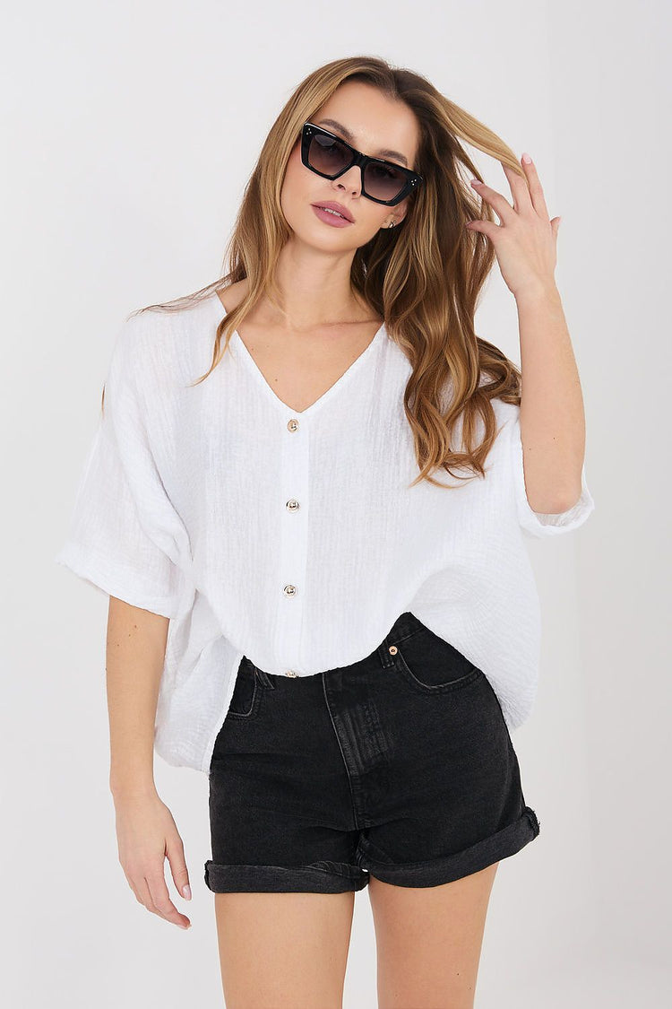  Kortärmad skjortmodell 225512 Italy Moda 