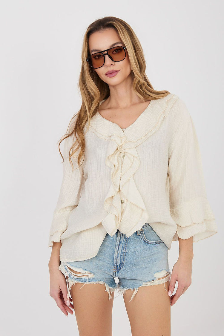  Långärmad skjorta modell 225519 Italy Moda 
